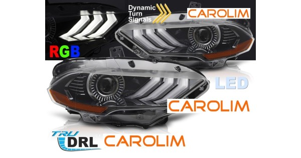 Ford Mustang DRL led esituled