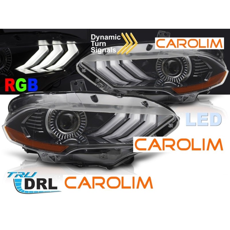 Ford Mustang DRL led esituled