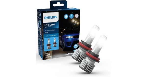 H11 Philips Ultinon Pro6000 Boost LED
