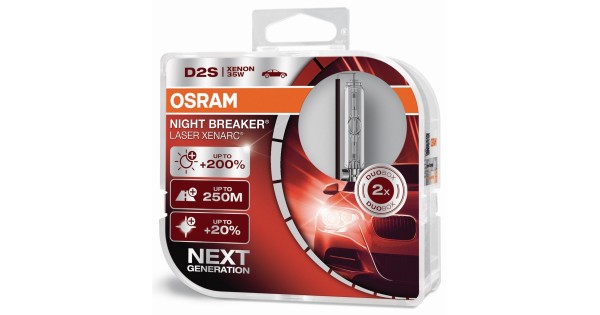 Osram D2S 12/24V 35W PK32D-2 Xenark Night Breaker Laser +200%