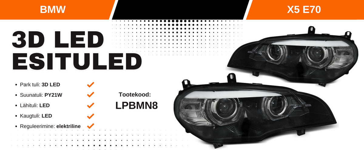 BMW X5 E70 led esituled